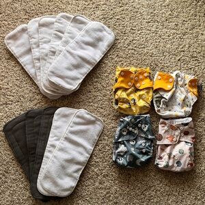 NWOT reusable Diapers with Inserts